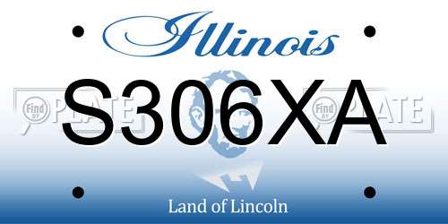 S306XA Illinois License Plate