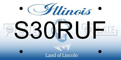 S30RUF Illinois License Plate