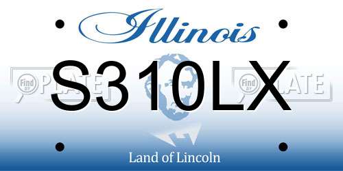 S310LX Illinois License Plate