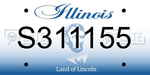 S311155 Illinois License Plate