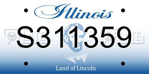 S311359 Illinois License Plate
