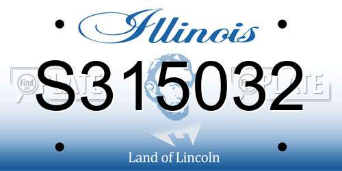 S315032 Illinois License Plate