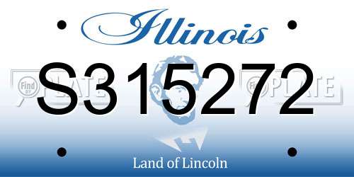 S315272 Illinois License Plate