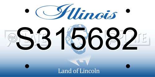S315682 Illinois License Plate