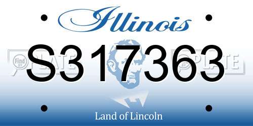 S317363 Illinois License Plate
