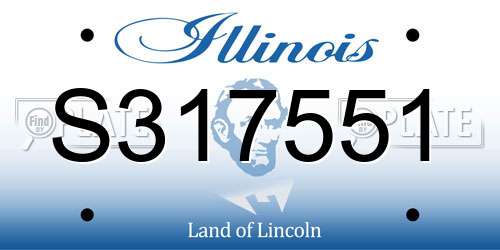 S317551 Illinois License Plate