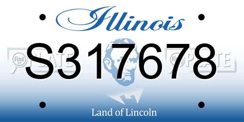 S317678 Illinois License Plate