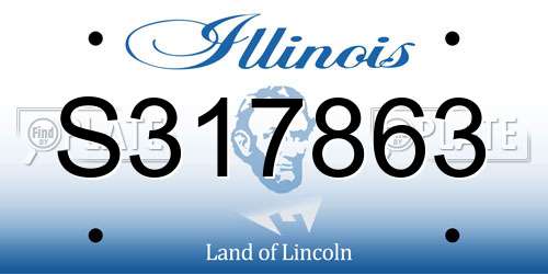 S317863 Illinois License Plate