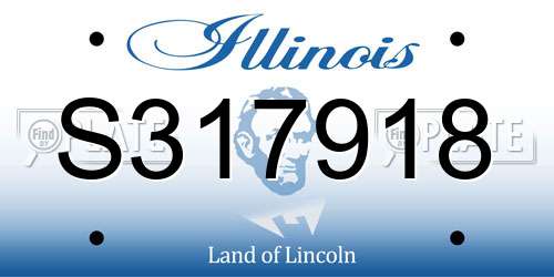 S317918 Illinois License Plate