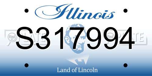 S317994 Illinois License Plate