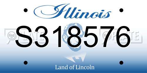 S318576 Illinois License Plate