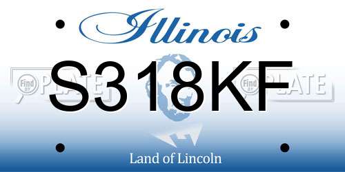 S318KF Illinois License Plate