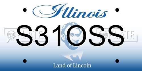 S31OSS Illinois License Plate