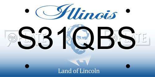 S31QBS Illinois License Plate