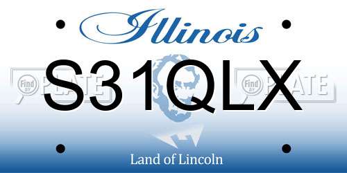S31QLX Illinois License Plate