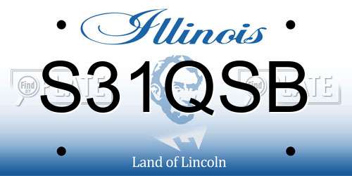 S31QSB Illinois License Plate