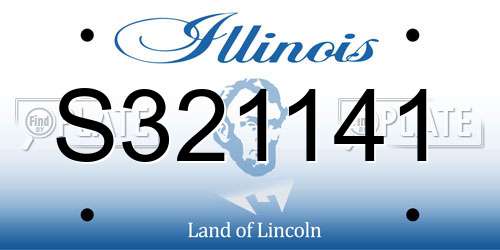 S321141 Illinois License Plate