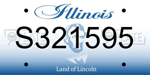 S321595 Illinois License Plate