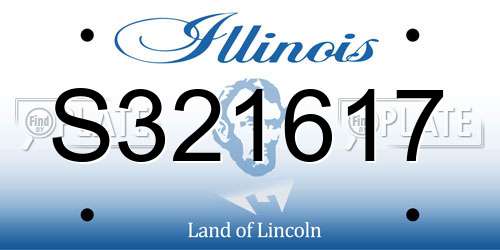 S321617 Illinois License Plate