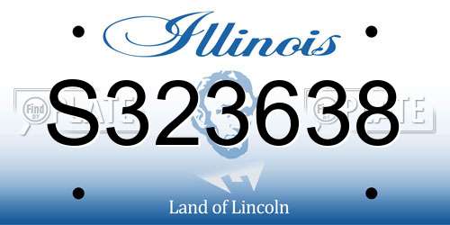 S323638 Illinois License Plate