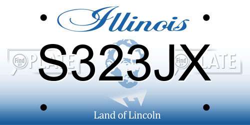 S323JX Illinois License Plate