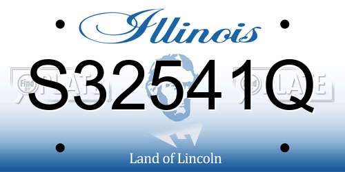 S32541Q Illinois License Plate