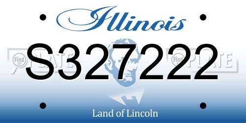 S327222 Illinois License Plate