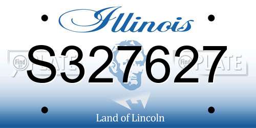 S327627 Illinois License Plate