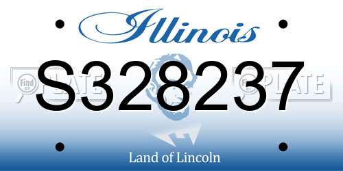 S328237 Illinois License Plate