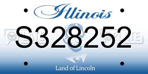 S328252 Illinois License Plate