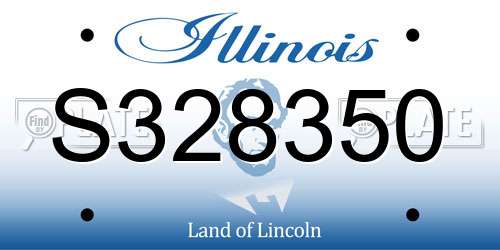 S328350 Illinois License Plate