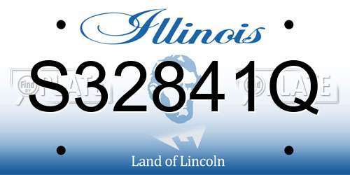 S32841Q Illinois License Plate