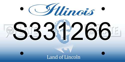 S331266 Illinois License Plate