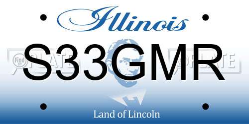 S33GMR Illinois License Plate