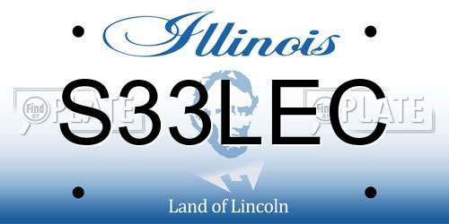 S33LEC Illinois License Plate