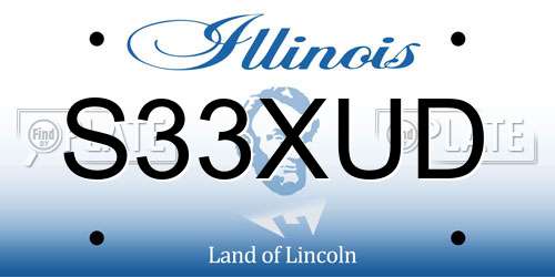 S33XUD Illinois License Plate