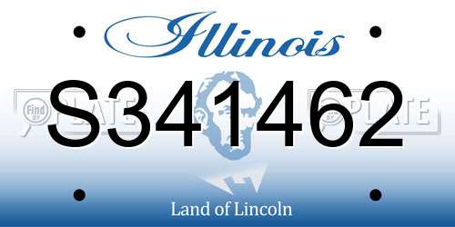 S341462 Illinois License Plate