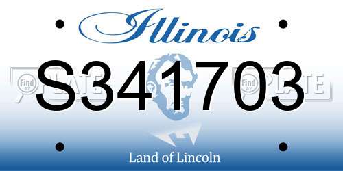 S341703 Illinois License Plate