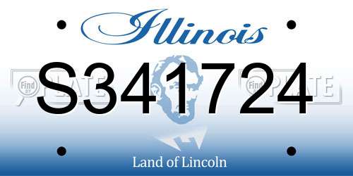 S341724 Illinois License Plate