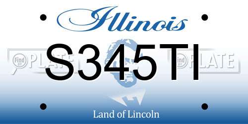 S345TI Illinois License Plate