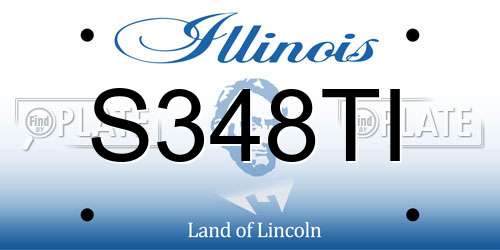 S348TI Illinois License Plate