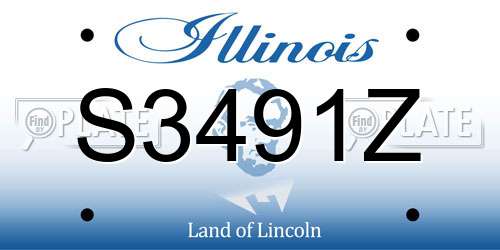 S3491Z Illinois License Plate
