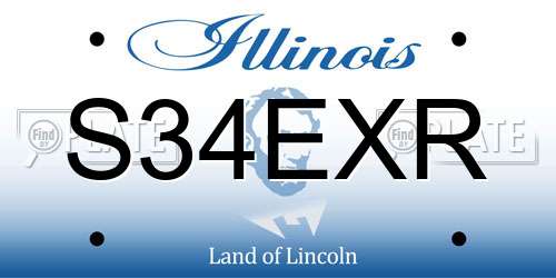 S34EXR Illinois License Plate