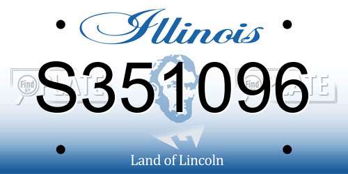 S351096 Illinois License Plate