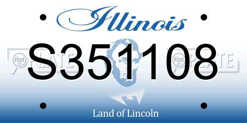 S351108 Illinois License Plate