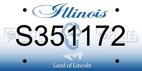 S351172 Illinois License Plate