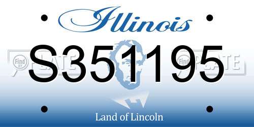 S351195 Illinois License Plate