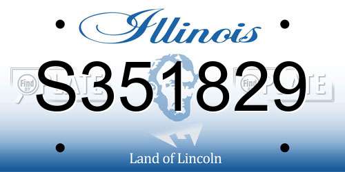 S351829 Illinois License Plate