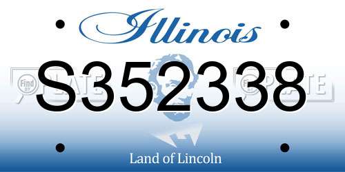 S352338 Illinois License Plate