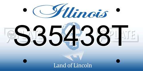 S35438T Illinois License Plate